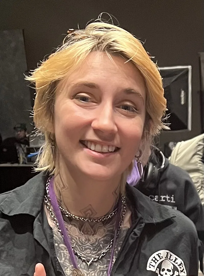 Dana Terrace smiling at a convention event in 2026